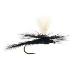 Barbless Flies Parachute Black Gnat BL $2.34