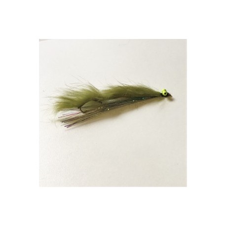 Lures 2 chartreuse eyed light olive snake $6.80