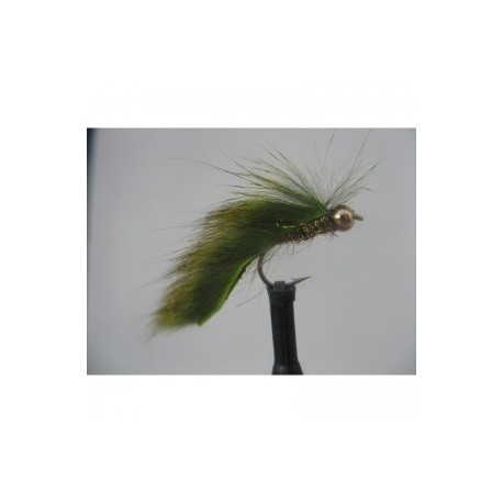 Lures 2 gold head olive pine squirrel mini zonker $2.34