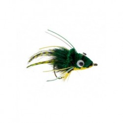 Bass Flies frog swimming bright green $8.50