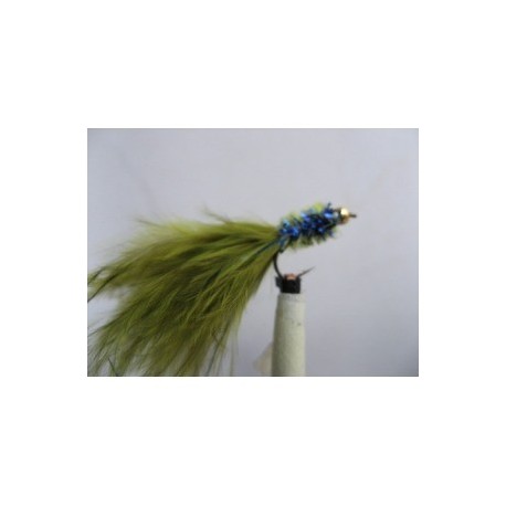 Lures 2 gold head chenille neon damsel $2.34