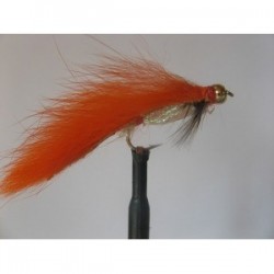Lures 2 gold head orange mylar zonker $2.34