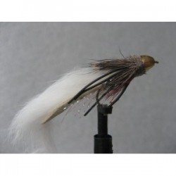 Lures 2 white conehead zuddler $2.34