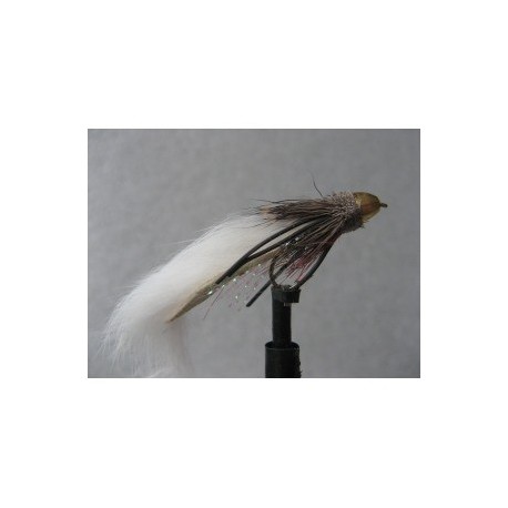 Lures 2 white conehead zuddler $2.34