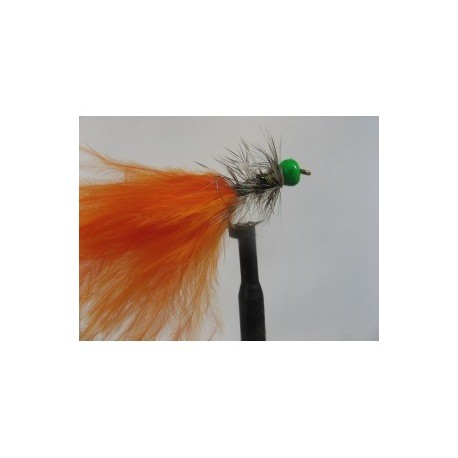 Lures 2 hot head green grizzle orange dancer $2.34