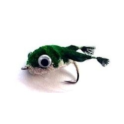 Bass Flies green white kicking frog bass bug $8.50