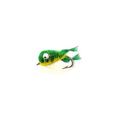 Bass Flies green yellow kicking frog bass bug $8.50