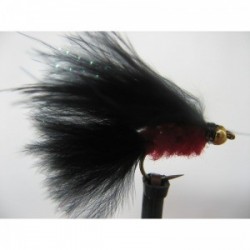 Lures 2 gold head red black mini cats whisker $2.34