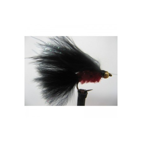 Lures 2 gold head red black mini cats whisker $2.34