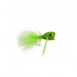 Bass Flies hard popper chartreuse $8.50