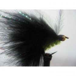Lures 2 gold head lime black mini cats whisker $2.34