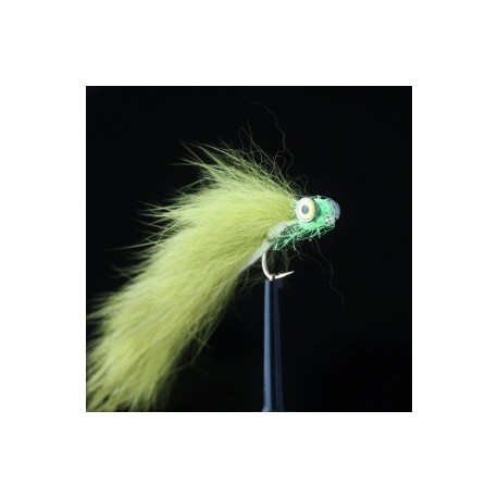 Lures 2 olive green yellow eyed dumbell zonker $2.34
