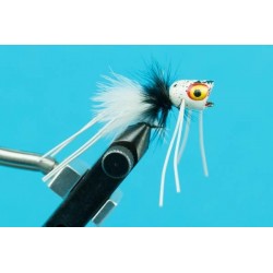 Bass Flies little fatty black white large $8.50