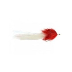 Bass Flies MadsonsPikeFlyRedWhite $8.50