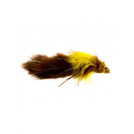Bass Flies meat puppet brown and yellow $8.50
