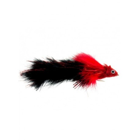 Bass Flies meat puppet red and black $8.50