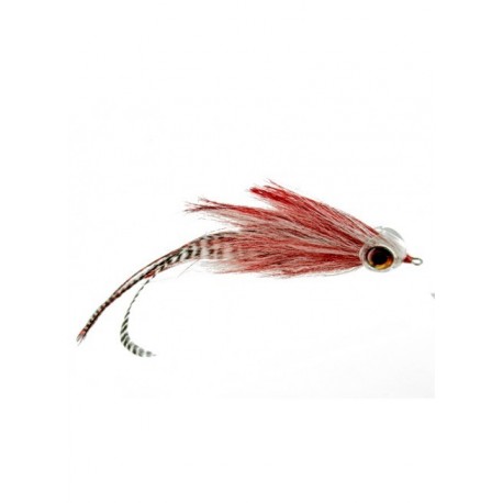 Bass Flies musky mayhem red and white $8.50