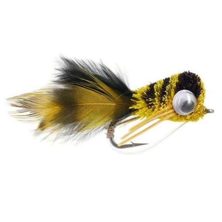 Bass Flies puffed up croaker $8.50