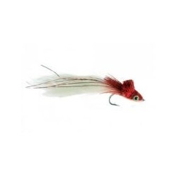Bass Flies RabbitStripDiverRedWhite $8.50