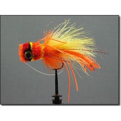 Bass Flies Redhead Orange side $8.50