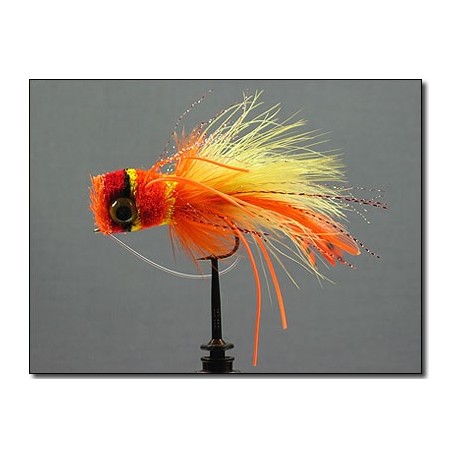 Bass Flies Redhead Orange side $8.50