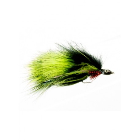 Bass Flies revenge chartreuse and black $8.50