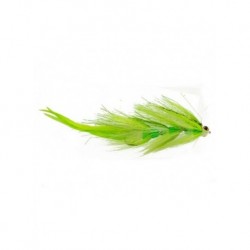 Bass Flies tomahawk chop chartreuse and white $8.50