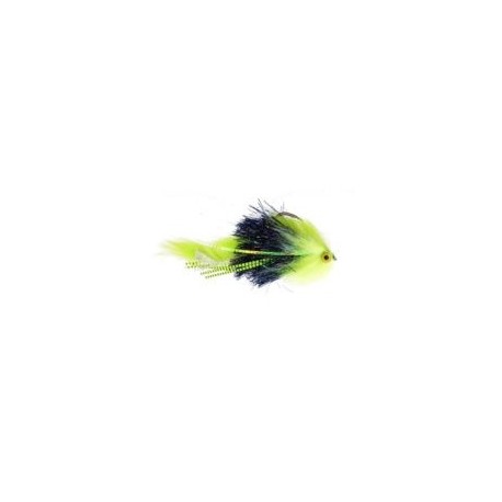 Bass Flies Zukowskis Dr Jekyll Black Chartreuse $8.50