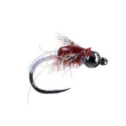 Barbless Flies White Pearl Nymph BH BL $2.34