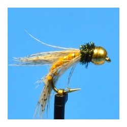 Beaded Nymphs Bead Head Bird Of Prey  Orange $2.42