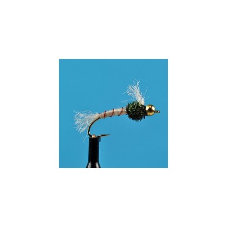 Beaded Nymphs Bead Head Chironomid Pupa Red Ribbed $2.42