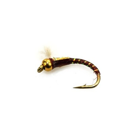Buzzer 3D Glass Epoxy Bead Head Nymph Bloodworm Marabou $2.34