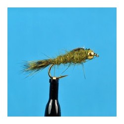 Beaded Nymphs Bead Head Hare's Ear Olive $2.42