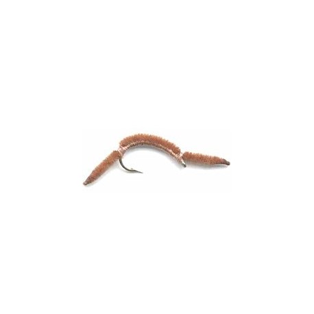 Nymphs brown san juan worm button $2.34