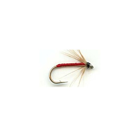 Nymphs red soft hackle button $2.34