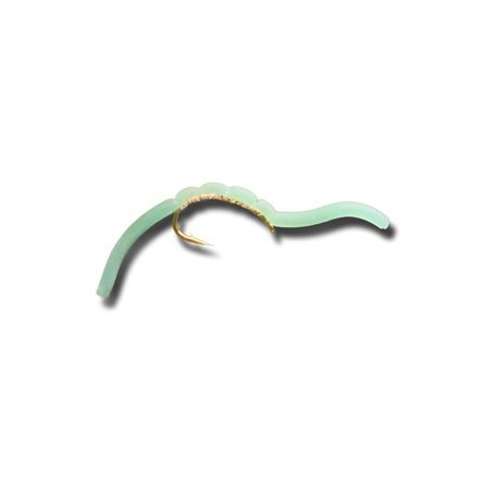 Nymphs Squiggly San Juan Worm Glow In The Dark $2.34