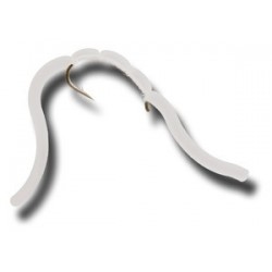 Nymphs Squiggly San Juan Worm White $2.34