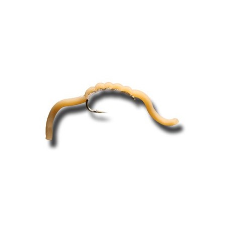 Nymphs Squiggly San Juan Worm Tan $2.34
