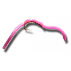 Nymphs Squiggly San Juan Worm Hot Pink $2.34