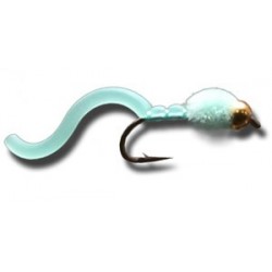 Nymphs BH Egg Sucking Squiggly Worm Glow In The Dark $2.34