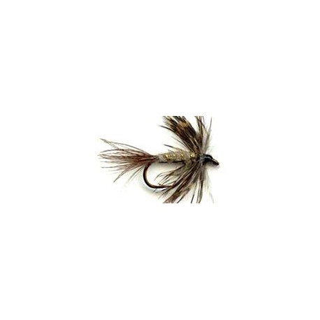 Nymphs march brown soft hackle button $2.34