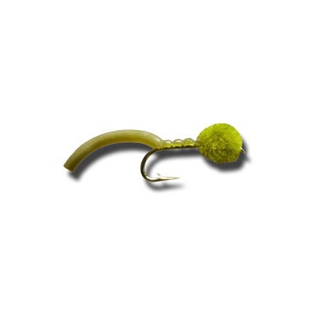 Nymphs Egg Sucking Squiggly Worm Olive $2.34