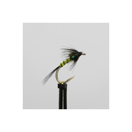 Nymphs black olive bodied green cheeks cruncher $2.34
