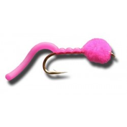 Nymphs Egg Sucking Squiggly Worm Hot Pink $2.34