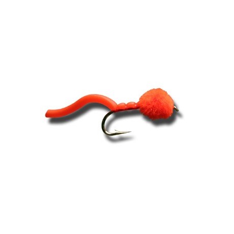 Nymphs Egg Sucking Squiggly Worm Red $2.34