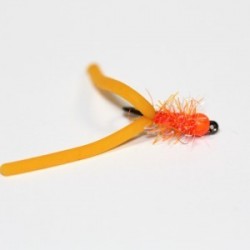 Nymphs orange two tailed squirmy worm $2.34