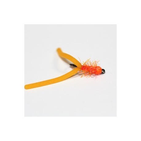 Nymphs orange two tailed squirmy worm $2.34