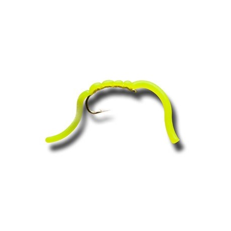 Nymphs Squiggly San Juan Worm Fl Yellow $2.34