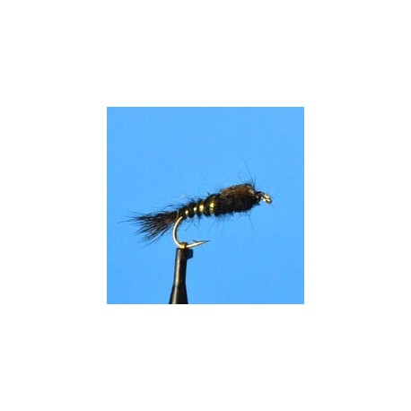 Nymphs Gold Ribbed Hares Ear Nymph  Black $2.34