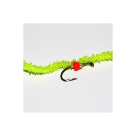 Nymphs hulk chewing gum worm with orange bead $2.34
